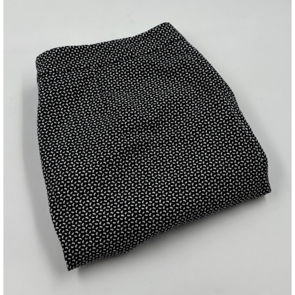 J.McLaughlin Women's 12 Cotton Black White‎ Straight Leg Dress Pants